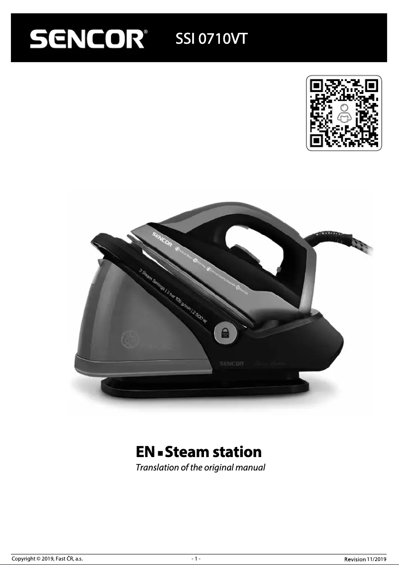 Page n°1 - Manuel utilisateur Sencor SSI 0710VT