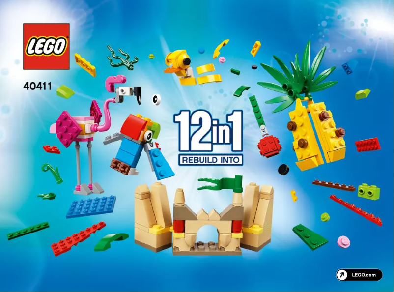 Page 1 de la notice Manuel utilisateur Lego Creative Fun 40411
