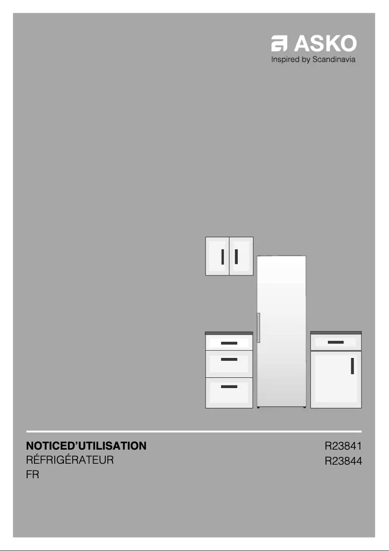 Page 1 de la notice Fiche technique Asko R23841S