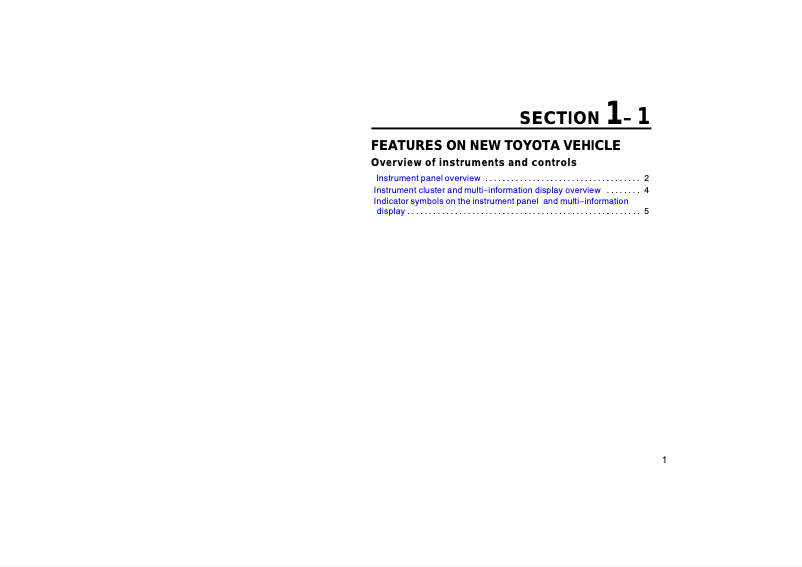 Page 1 de la notice Manuel utilisateur Toyota Prius (2004)