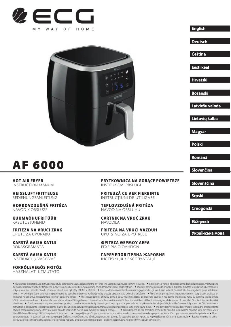 Page n°1 - Manuel utilisateur ECG AF 6000