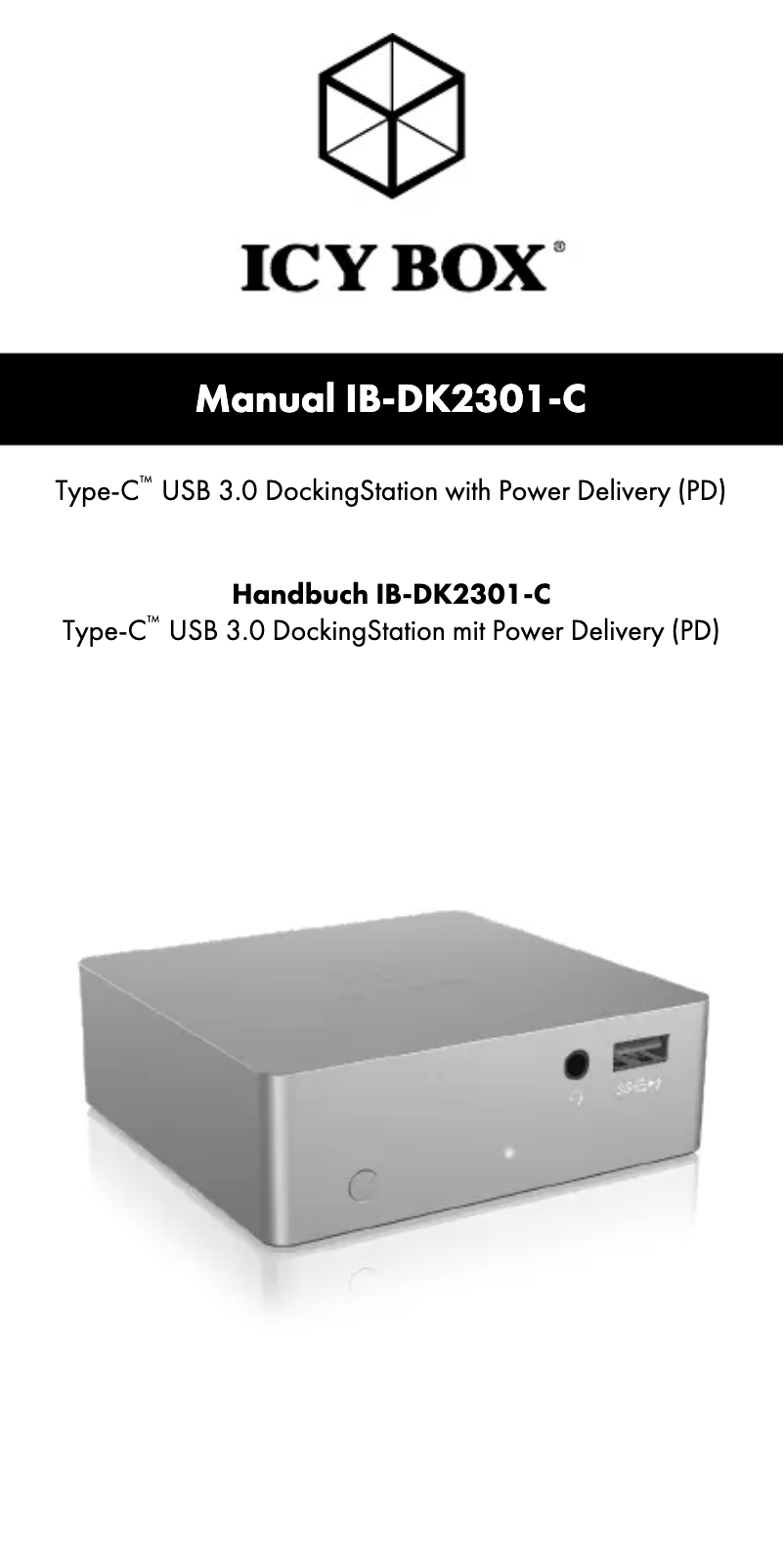Image de la première page du manuel de l'appareil IB-DK2301-C