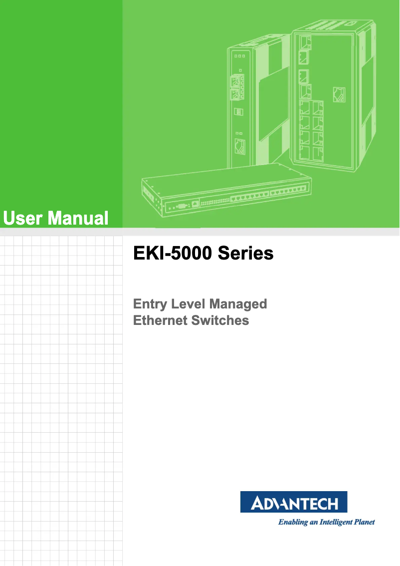Page n°1 - Manuel utilisateur Advantech EKI-5526I-MB-AE