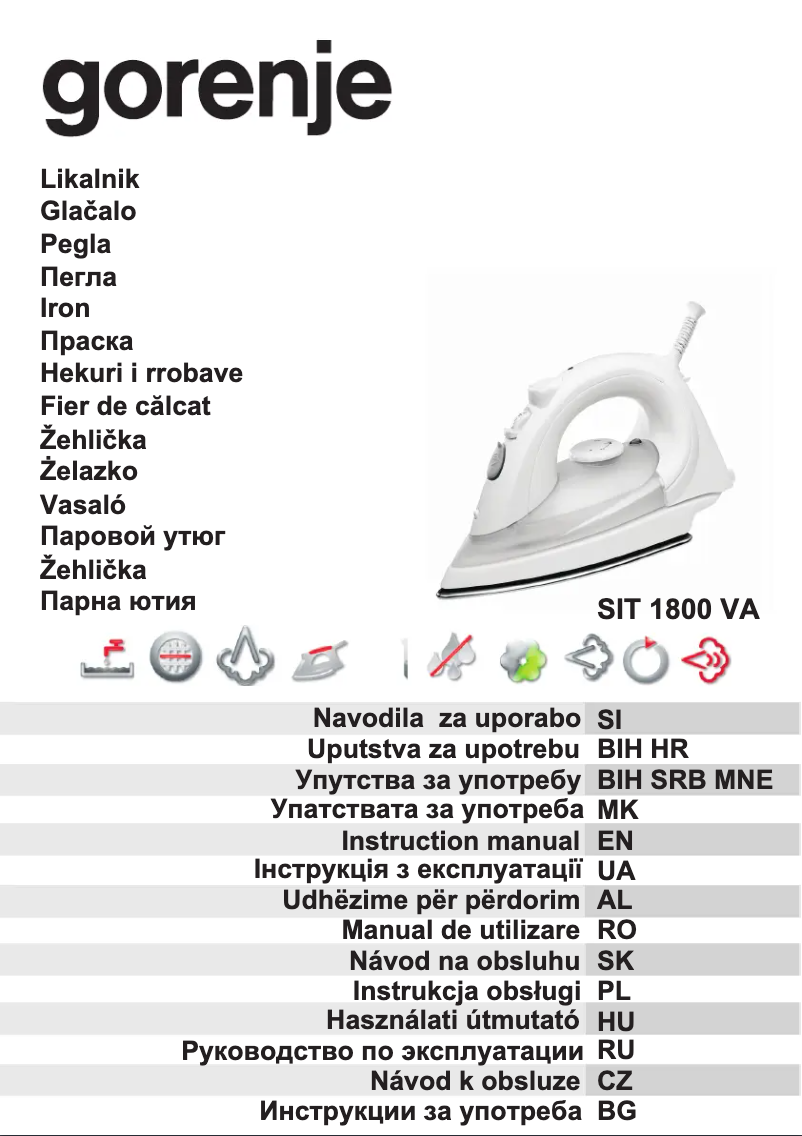 Image de la première page du manuel de l'appareil SIT 1800 VA