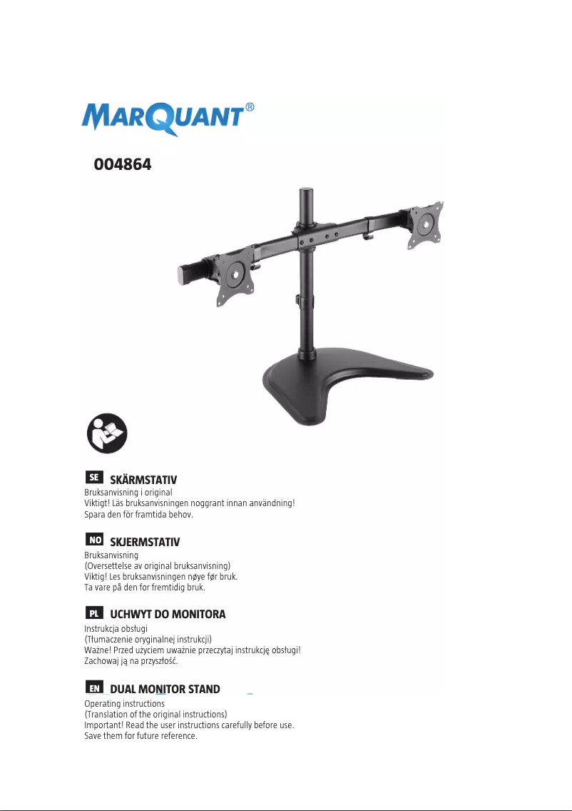 Page n°1 - Manuel utilisateur Marquant 004-864