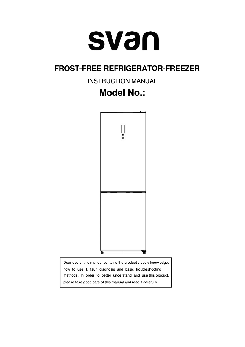 Page 1 de la notice Manuel utilisateur SVAN SVF202CN