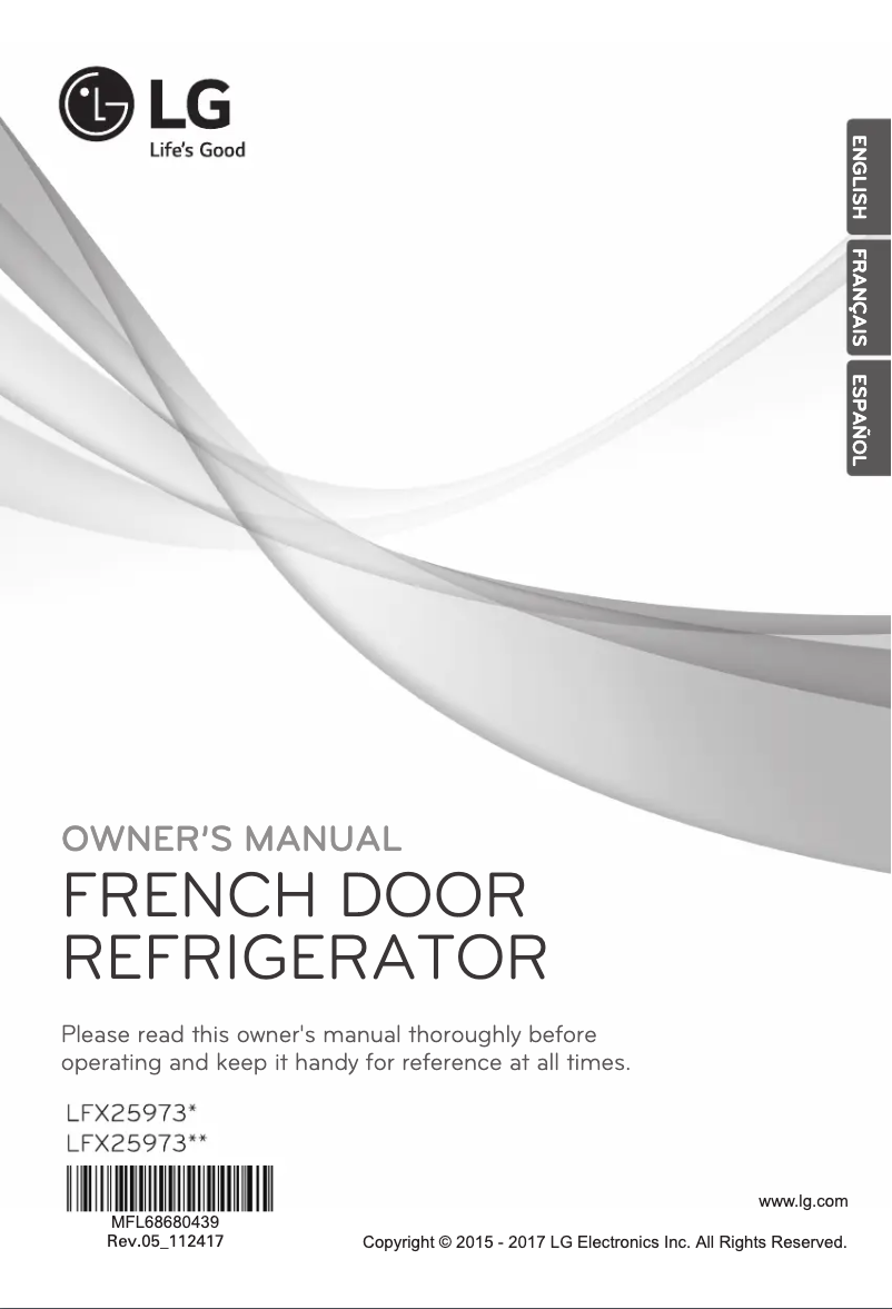 Image de la première page du manuel de l'appareil LFX25973ST