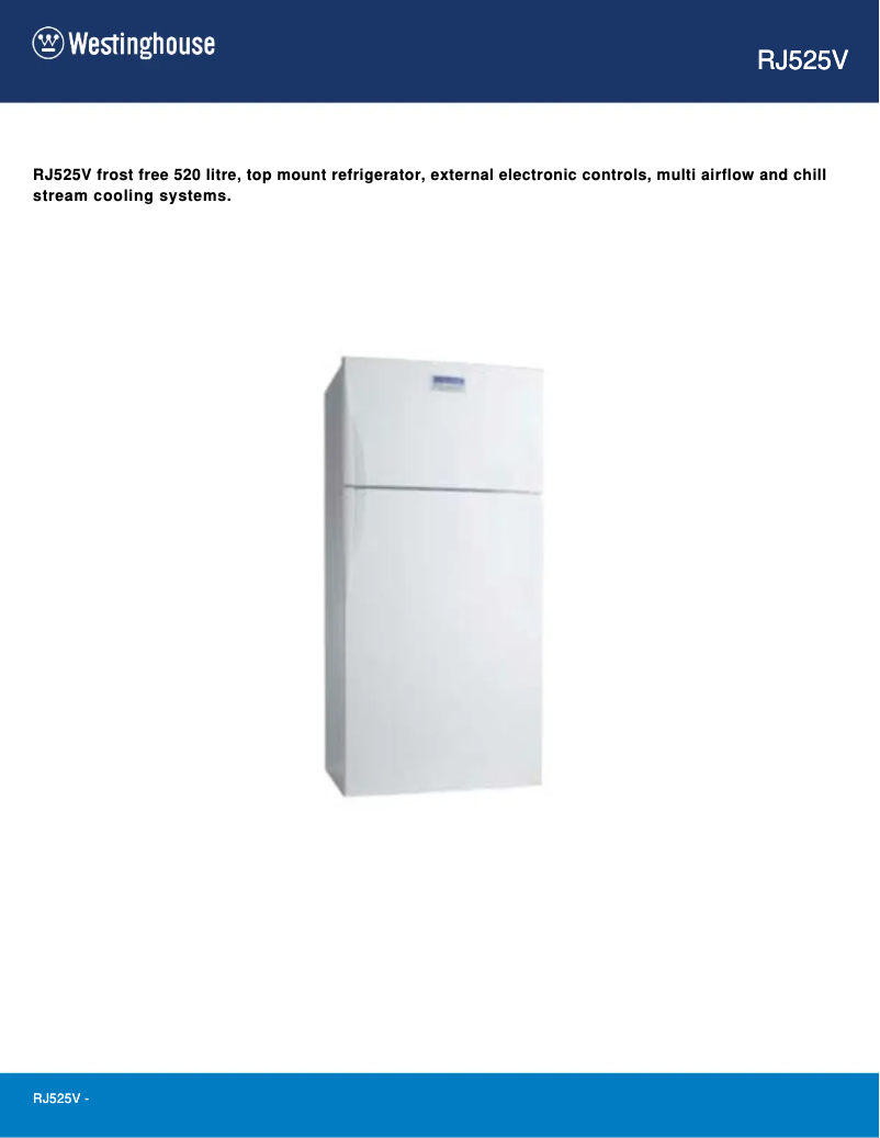 Image de la première page du manuel de l'appareil RJ525V