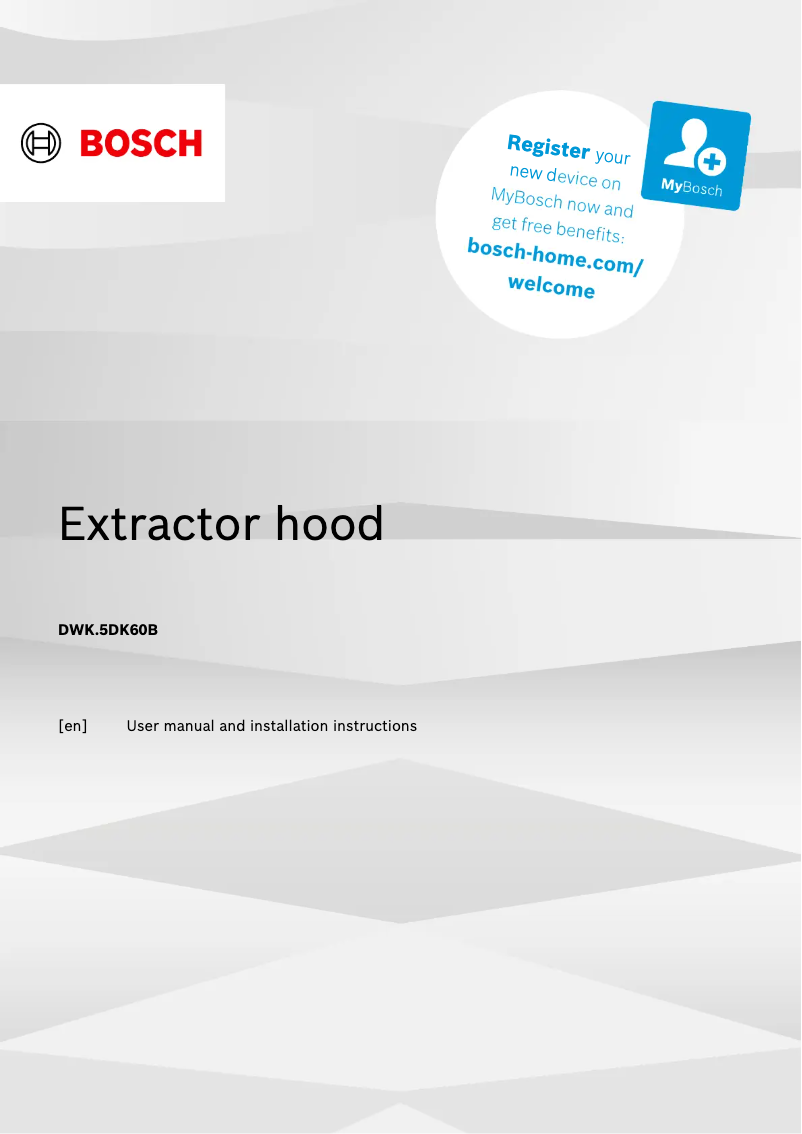 Image de la première page du manuel de l'appareil DWK65DK60B