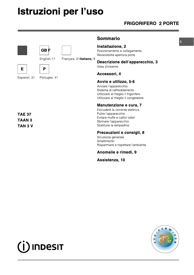 Image de la première page du manuel de l'appareil TAN 3 V