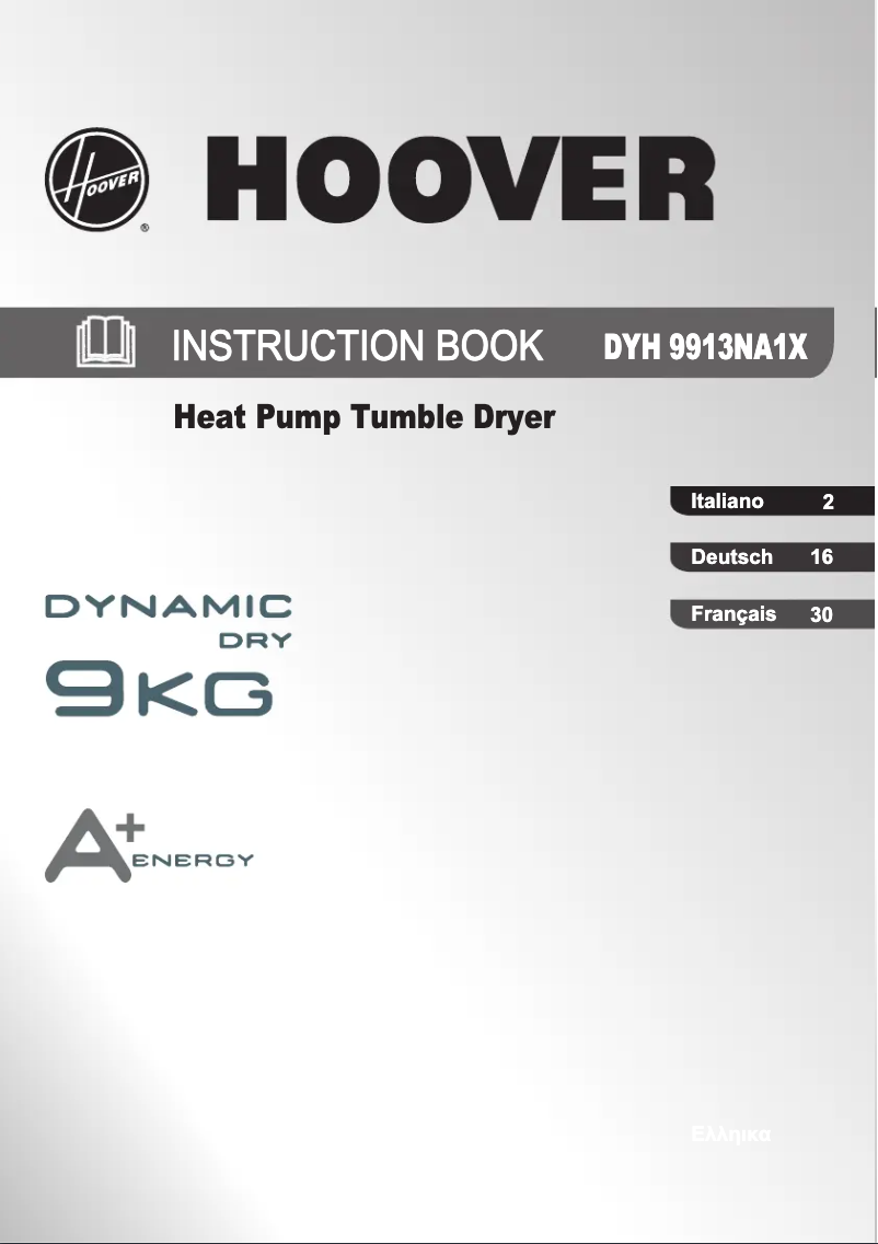 Página 1 del manual Manual de usuario Hoover DYH 9913NA1X-88