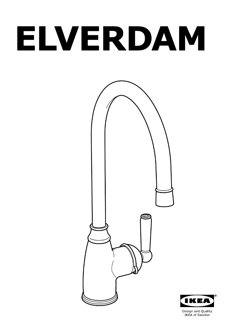 Page 1 de la notice Manuel utilisateur Ikea ELVERDAM