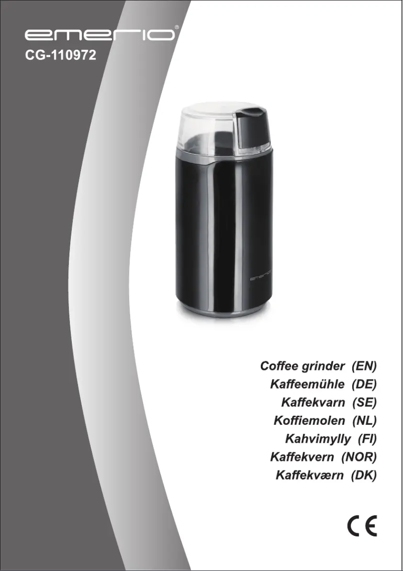 Page 1 de la notice Manuel utilisateur Emerio CG-110972