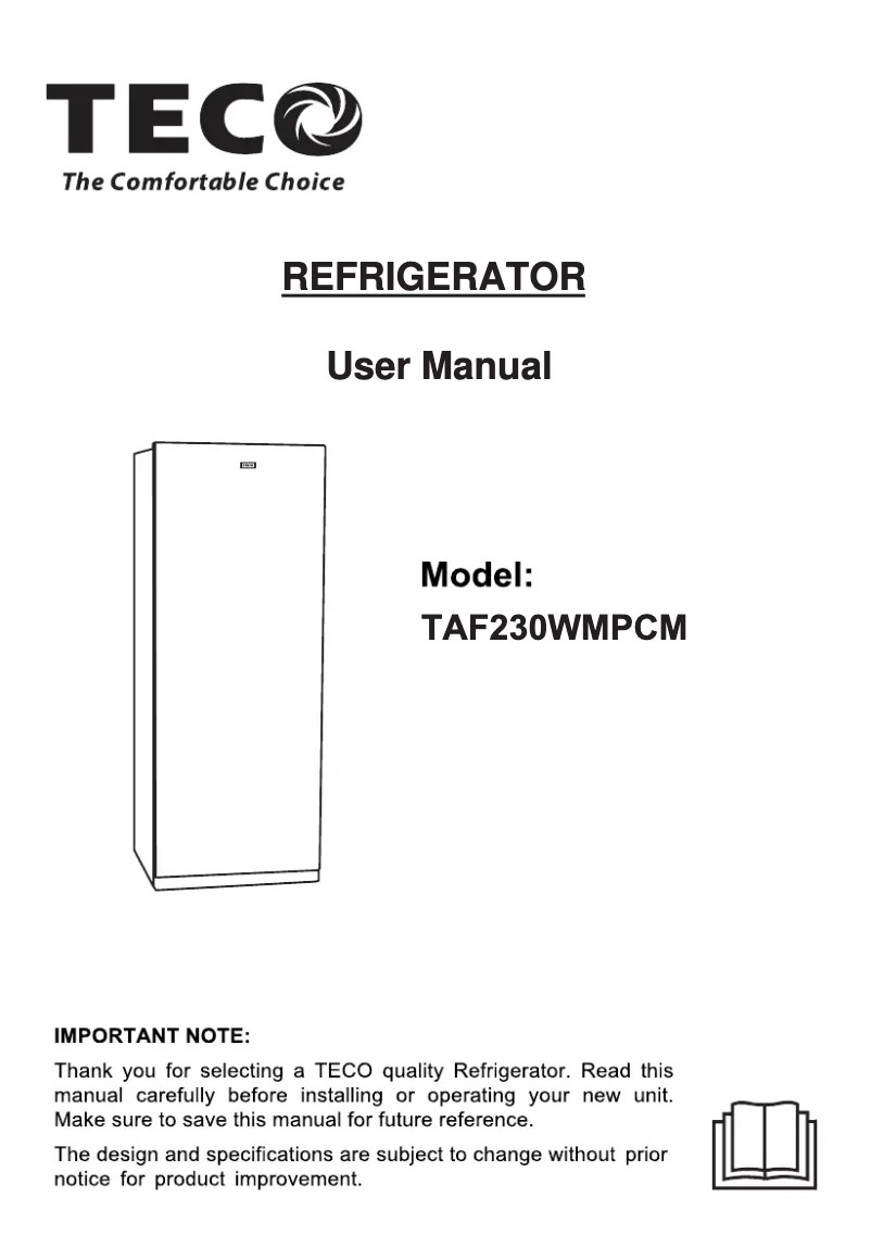 Page n°1 - Manuel utilisateur Teco TAF230WMPCM