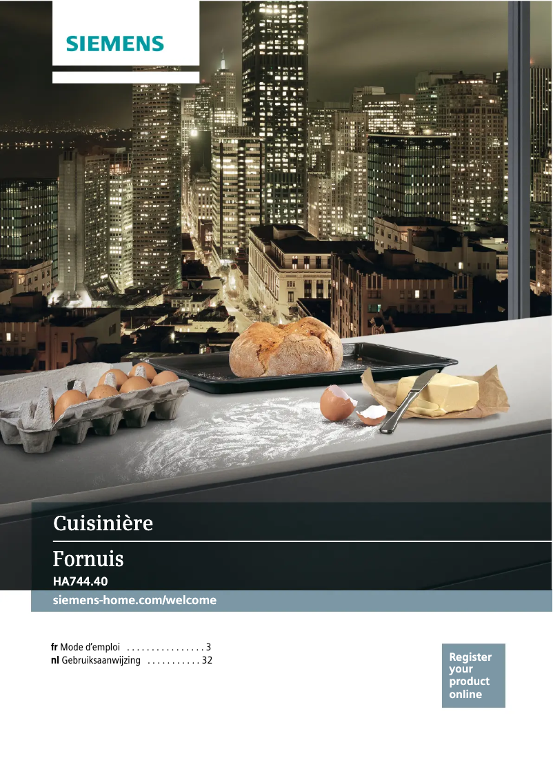 Image de la première page du manuel de l'appareil HA744540
