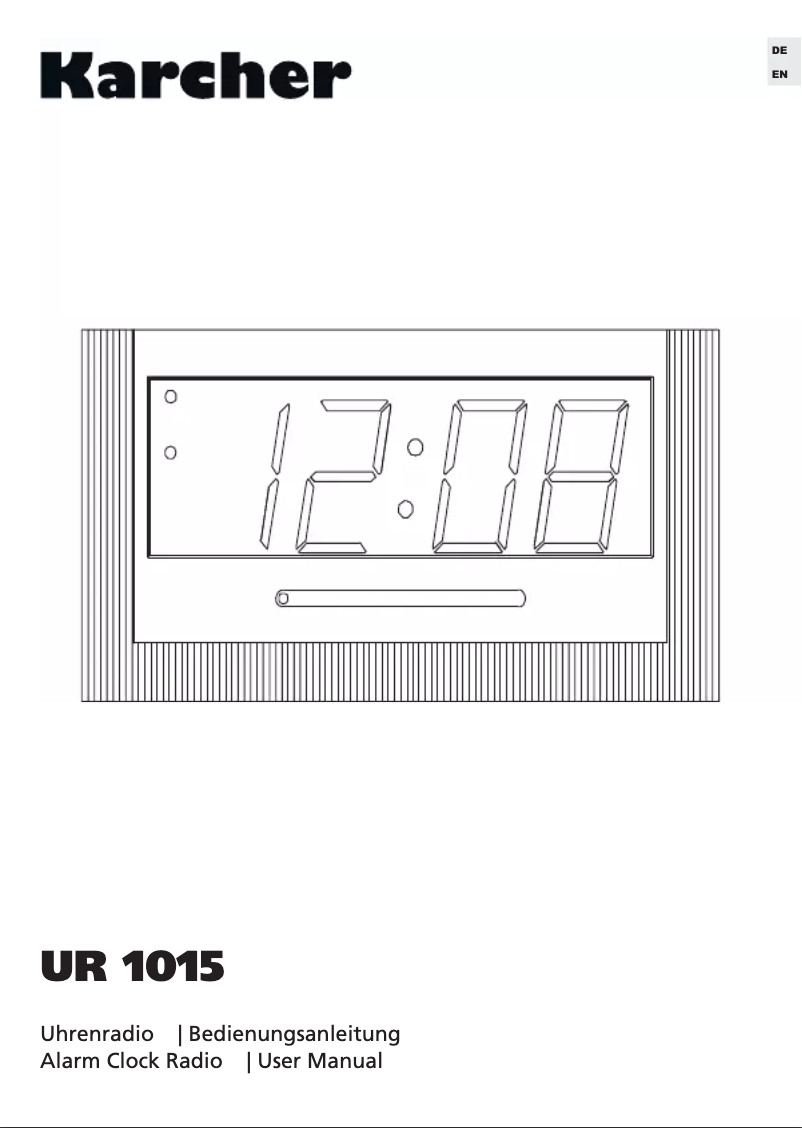 Page 1 de la notice Manuel utilisateur Karcher Audio UR 1015