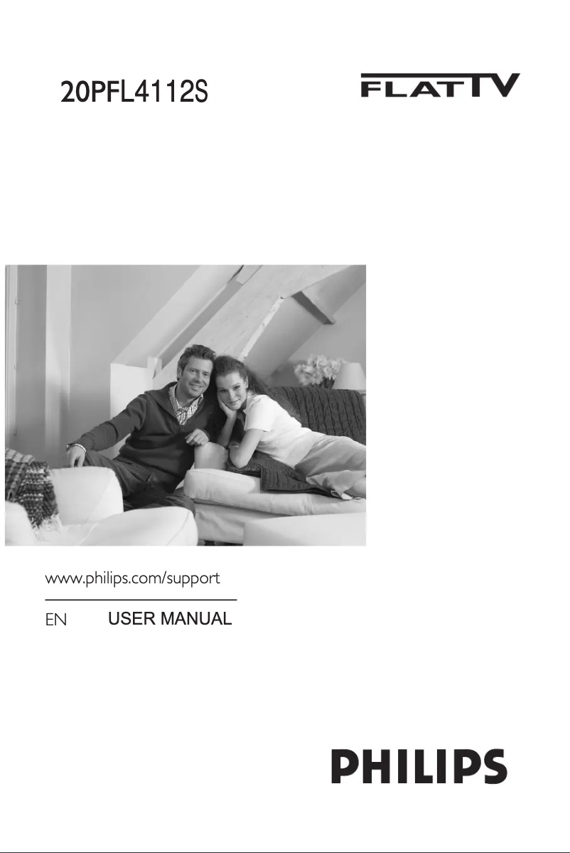 First page image of the manual for 20PFL4112S