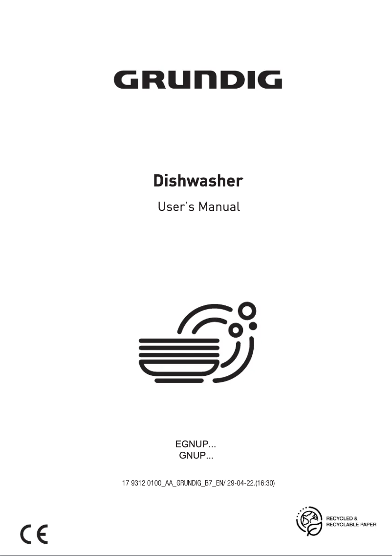 Image de la première page du manuel de l'appareil GNUP 3451 W