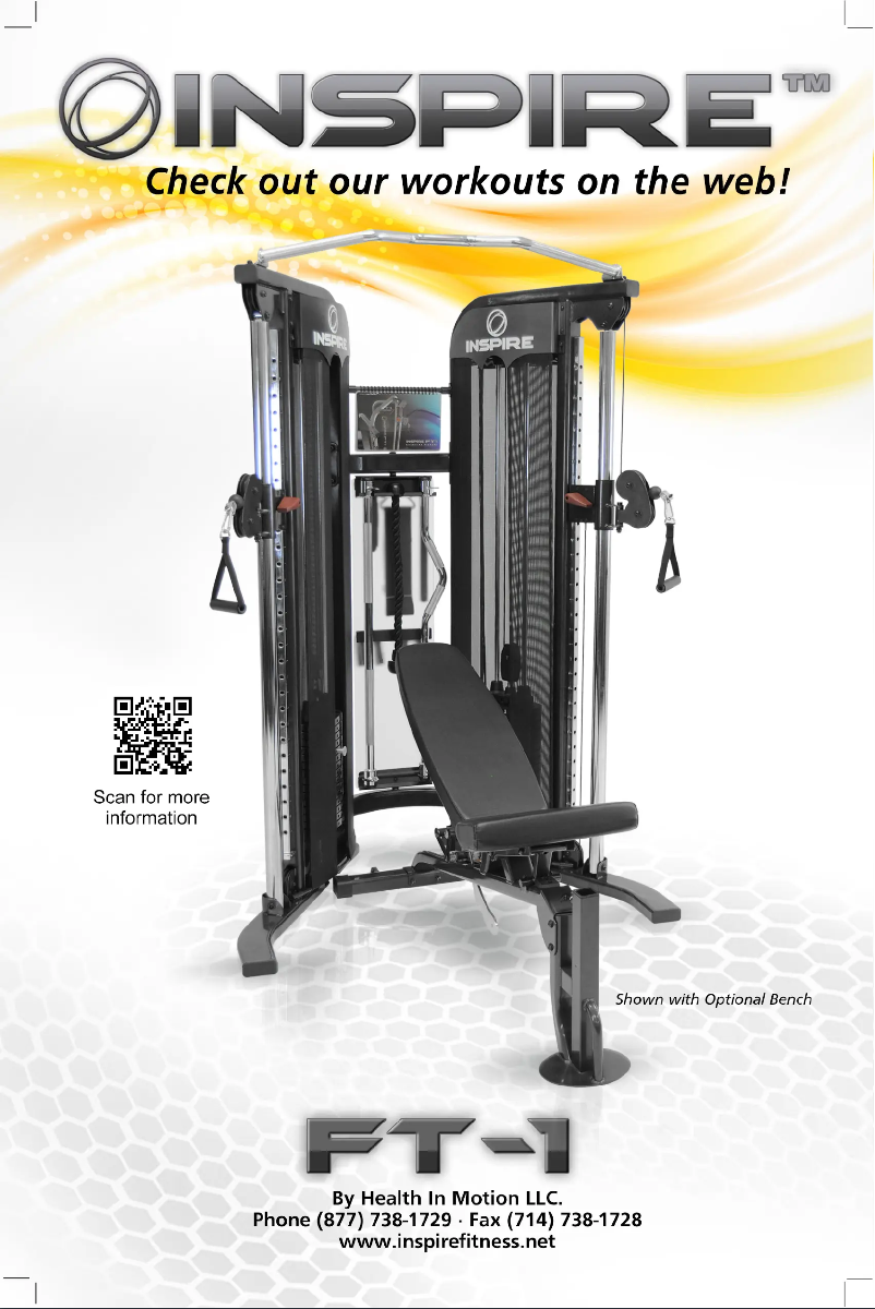 Página 1 del manual Folleto Inspire FT1