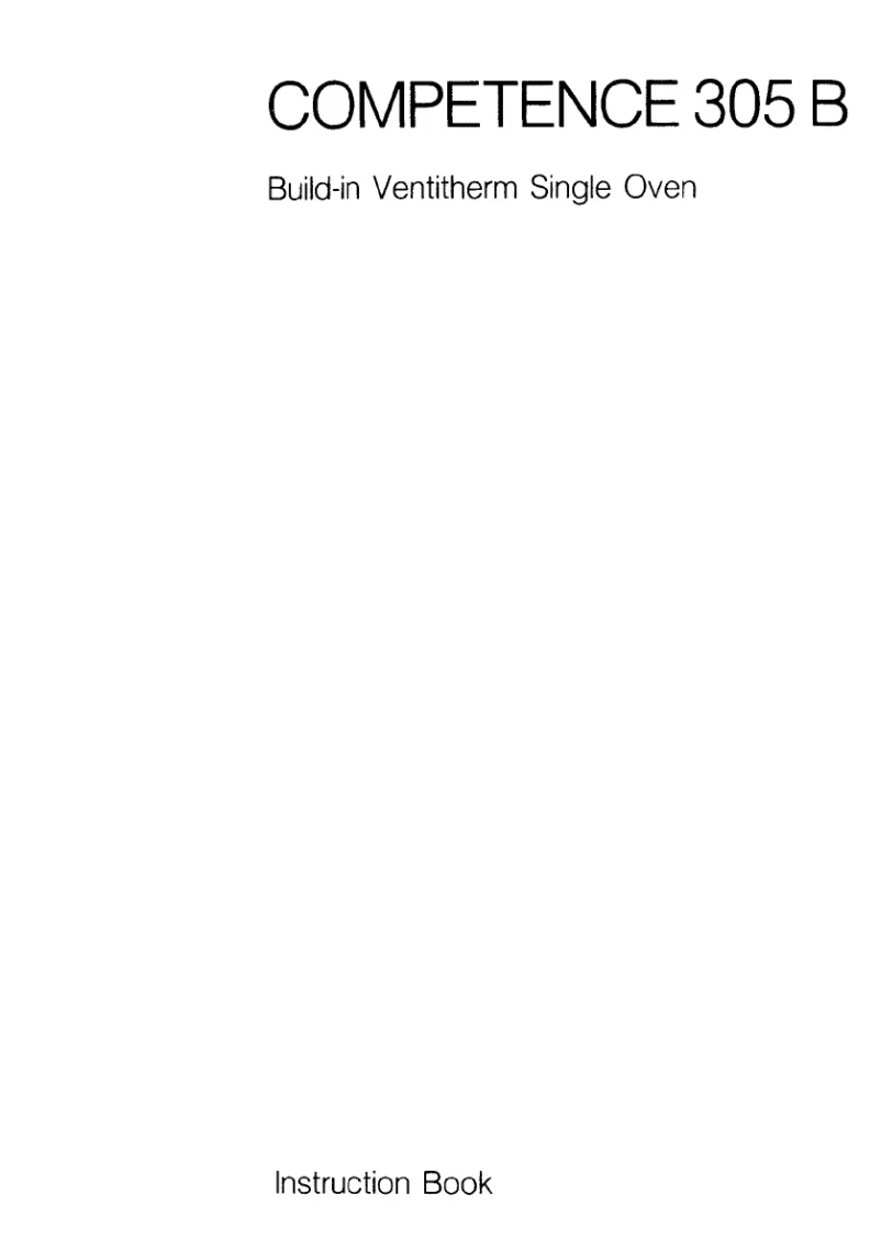 Image de la première page du manuel de l'appareil Competence 305B W