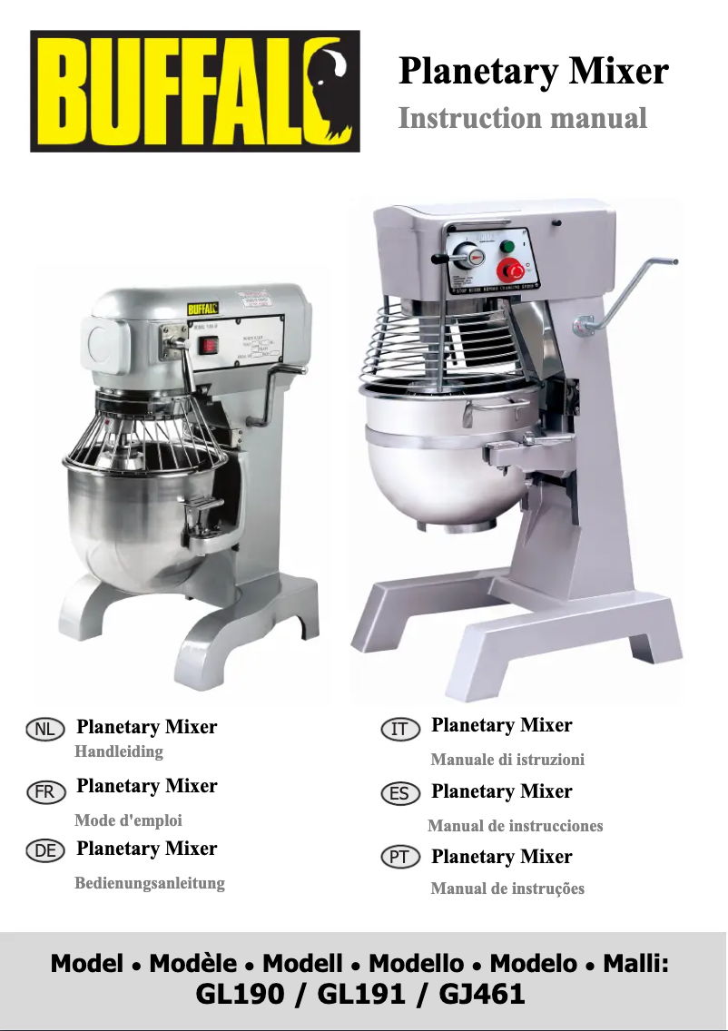 Page 1 de la notice Manuel utilisateur Buffalo GJ461