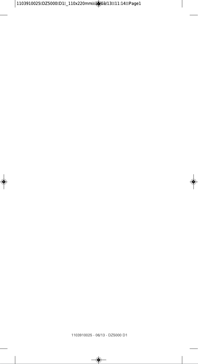 Page n°1 - Manuel utilisateur Rowenta Focus DZ5025