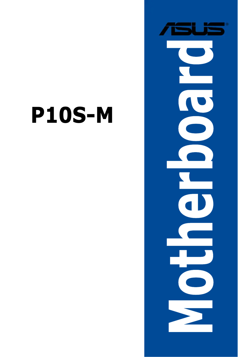Page n°1 - Manuel utilisateur Asus P10S-M
