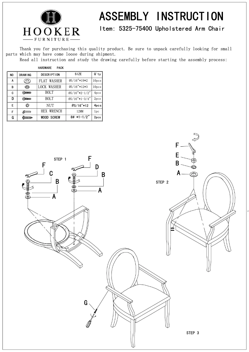 Image de la première page du manuel de l'appareil 5325-75400