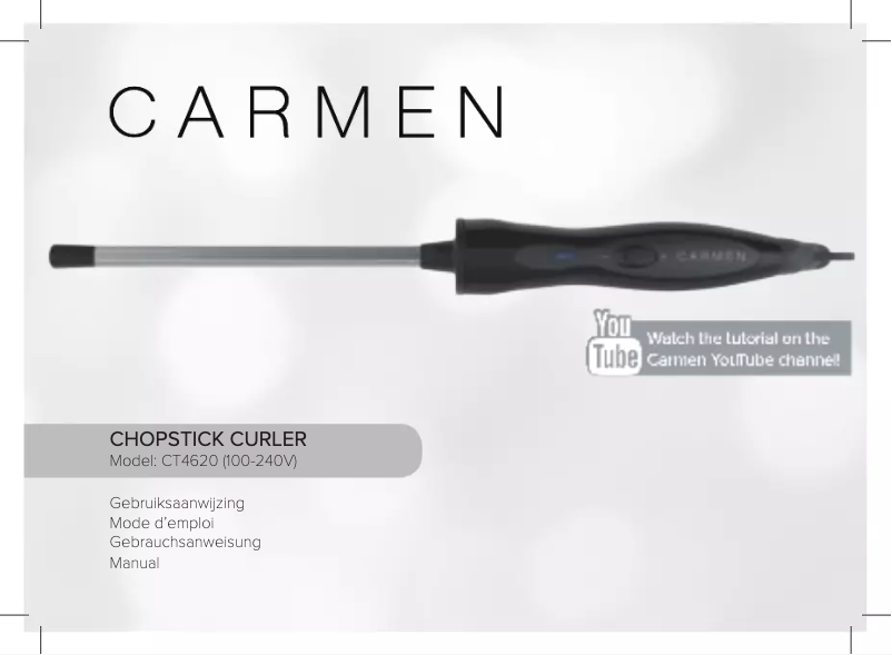 Página 1 del manual Manual de usuario Carmen Chopstick Curler CT4620