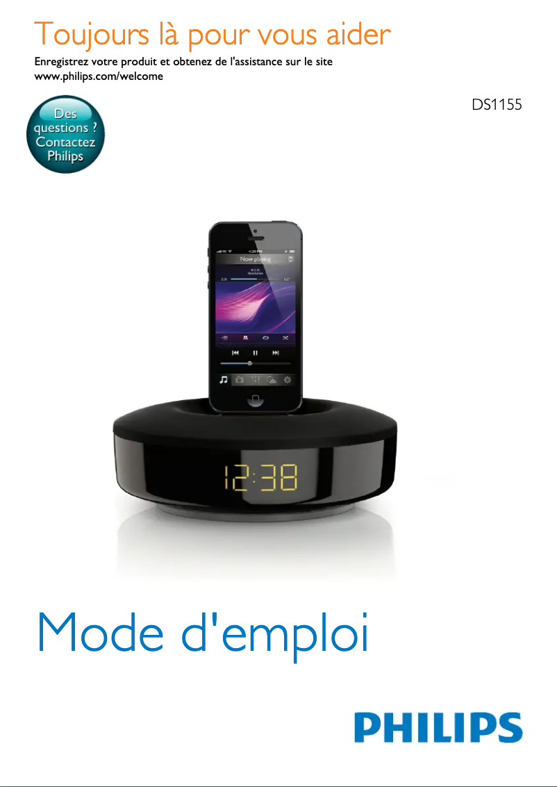 Page n°1 - Manuel utilisateur Philips DS1155