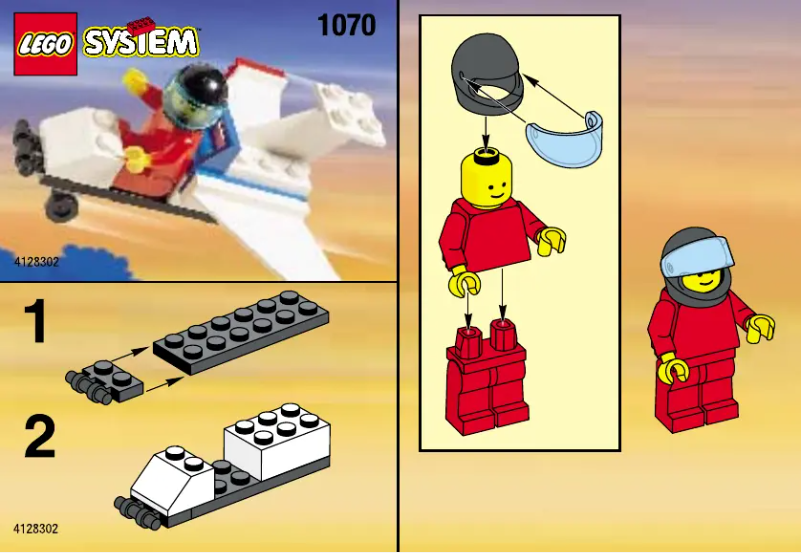 Page n°1 - Manuel utilisateur Lego 2884 PLANE (NBD)