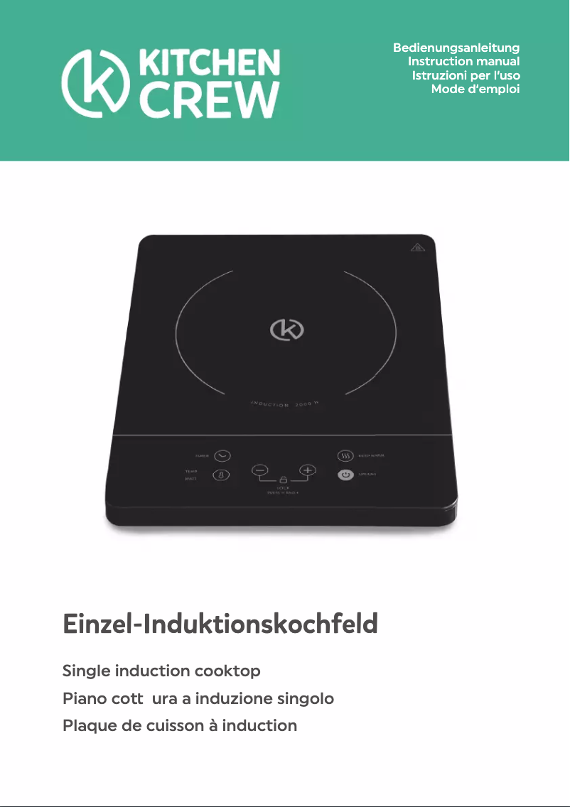 Page n°1 - Manuel utilisateur Kitchen Crew 940590