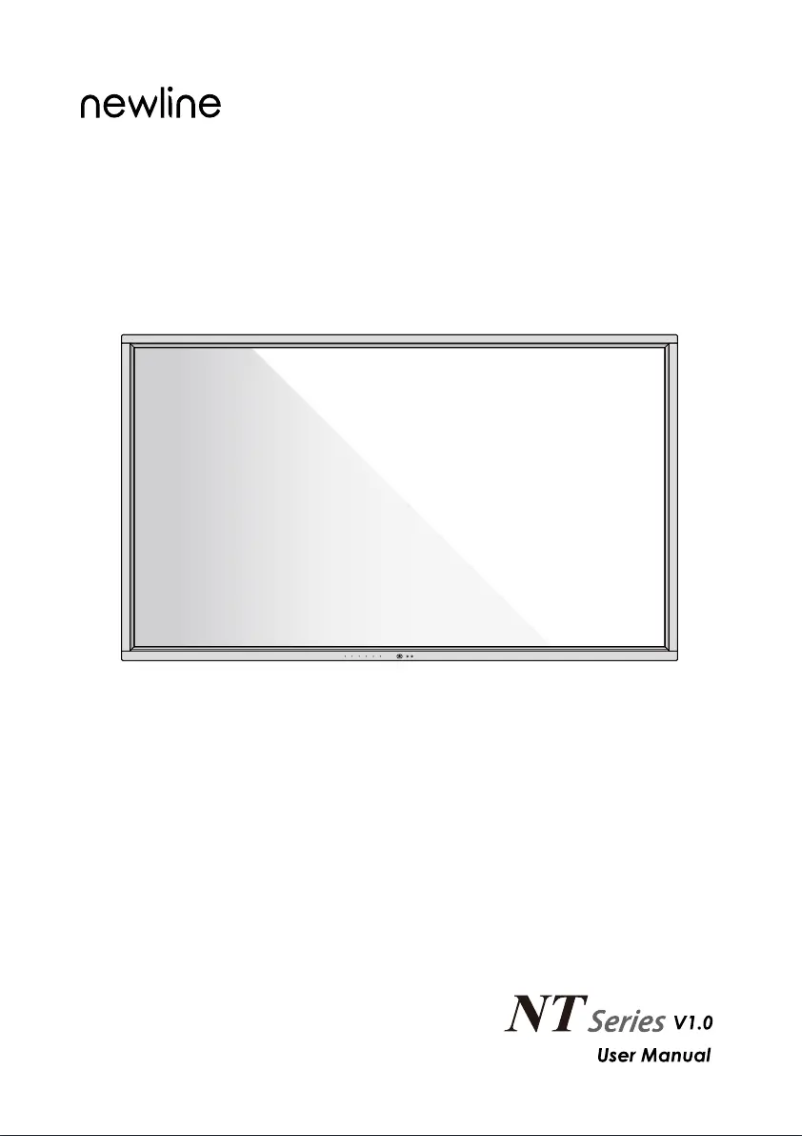 Page 1 de la notice Manuel utilisateur Newline TT-9823NT-PLUS