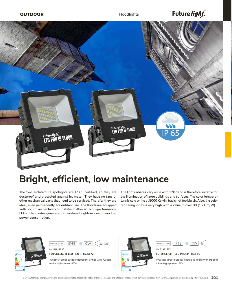 Image de la première page du manuel de l'appareil LED PRO IP Flood