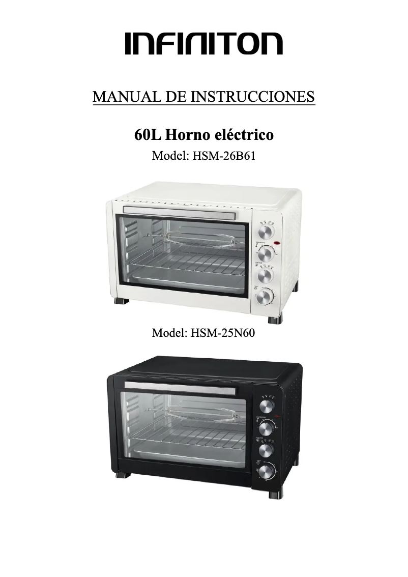 Page 1 of the manual User Manual Infiniton HSM-26B61