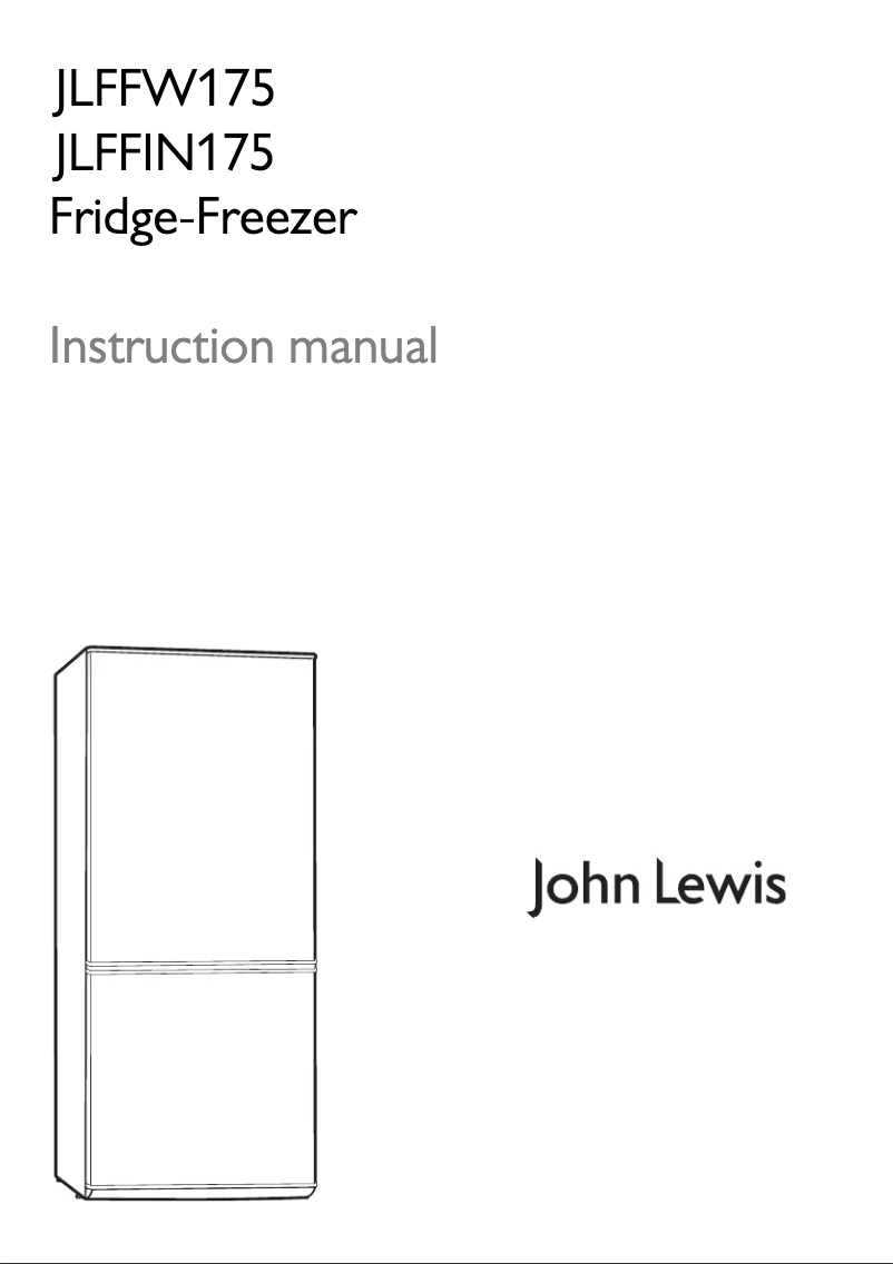 Page n°1 - Manuel utilisateur John Lewis JLFFW 175