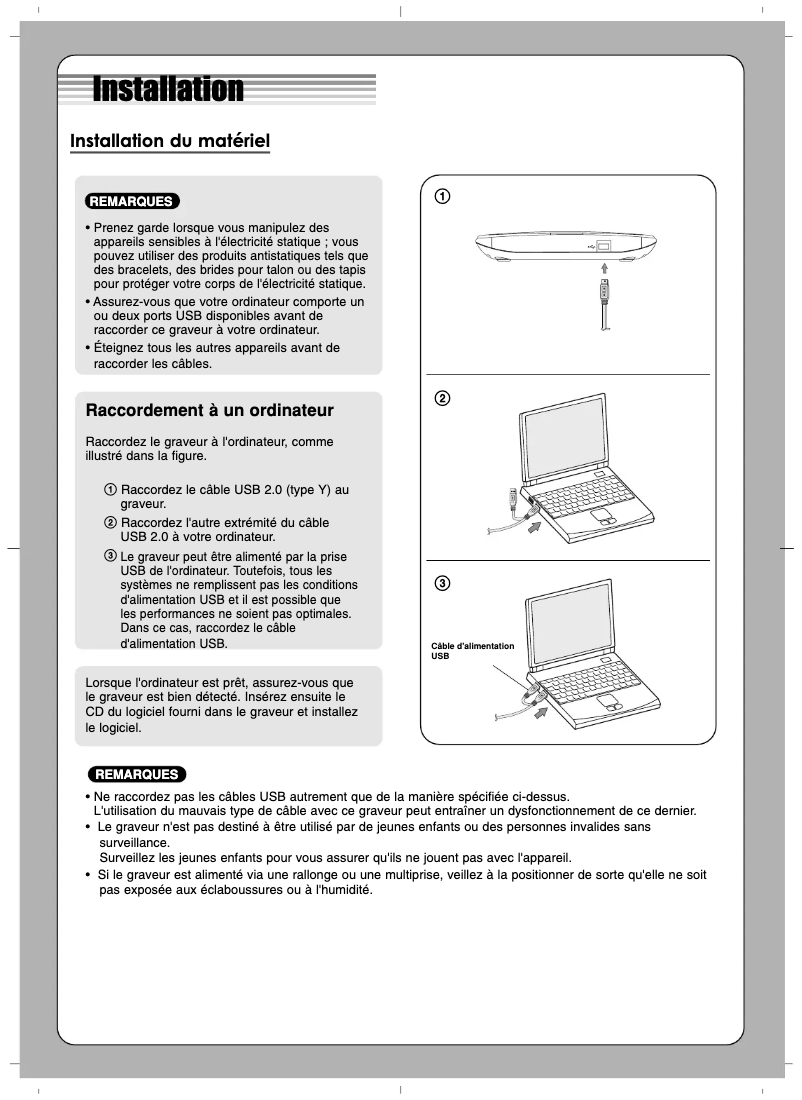 Page n°1 - Manuel utilisateur LG GP40LB10