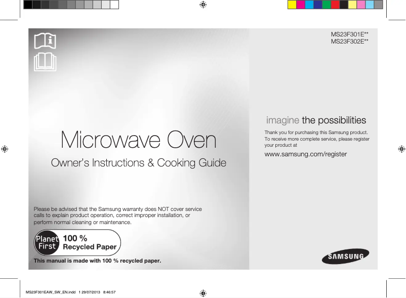 Page n°1 - Manuel utilisateur Samsung MS23F302E