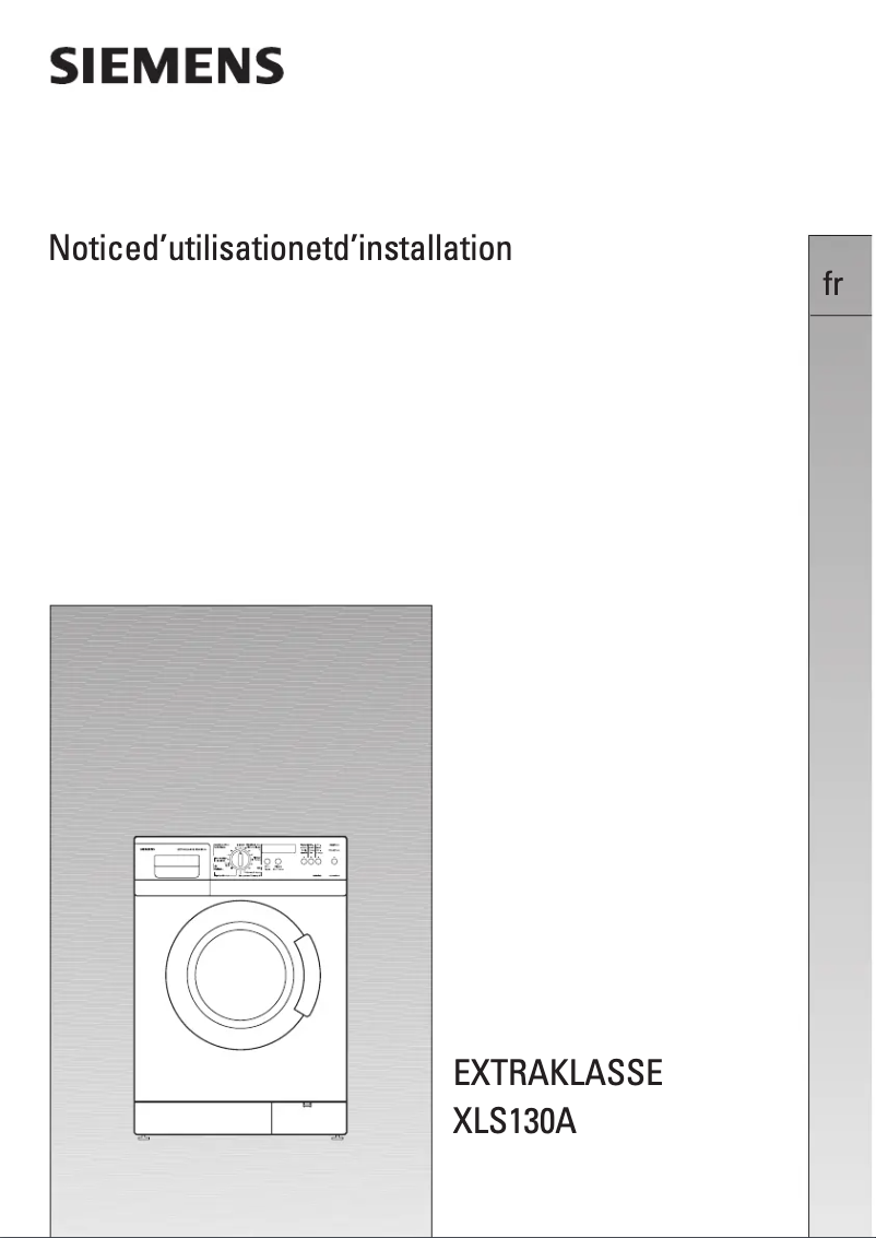 Page n°1 - Manuel utilisateur Siemens WXLS130A