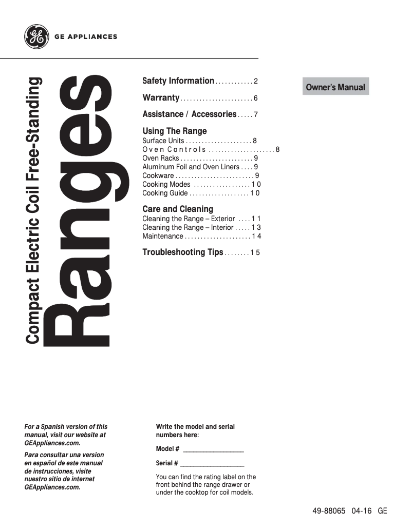 Página 1 del manual Manual de uso y mantenimiento Hotpoint RA824DDWW