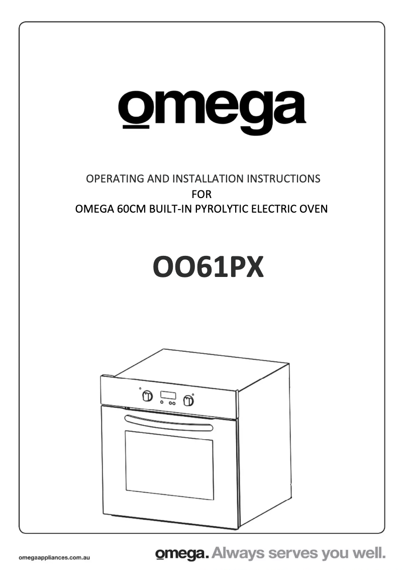 Page n°1 - Manuel utilisateur Omega OO61PX