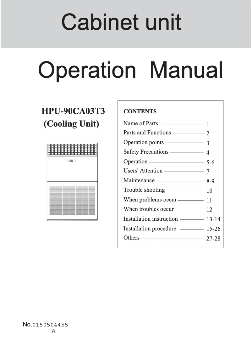 Page 1 de la notice Manuel utilisateur Haier HPU-90CA03T3