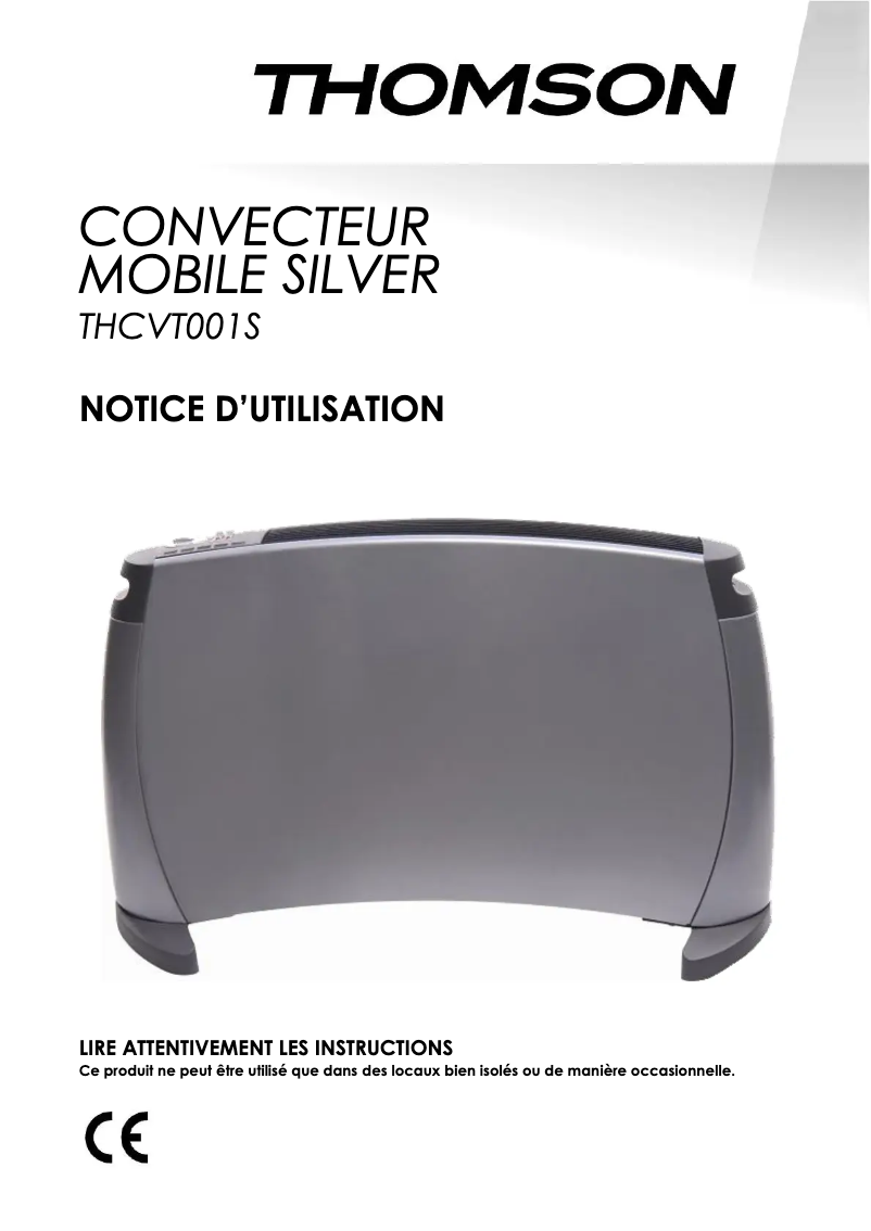 Page 1 de la notice Manuel utilisateur Thomson THCVT001S