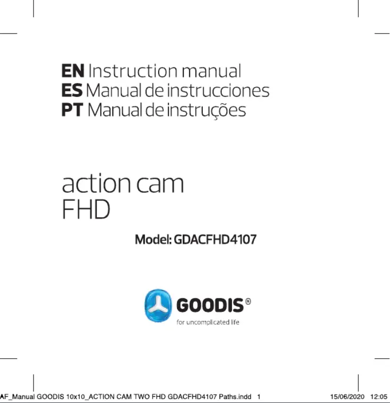 Page 1 de la notice Manuel utilisateur Goodis GDACFHD4107