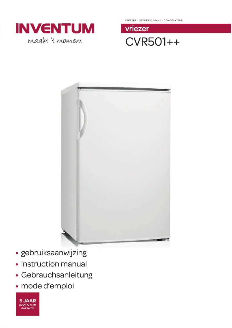 Image de la première page du manuel de l'appareil CVR501++