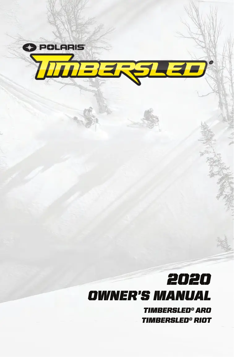 Page 1 de la notice Manuel utilisateur Timbersled ARO 3 (2020)