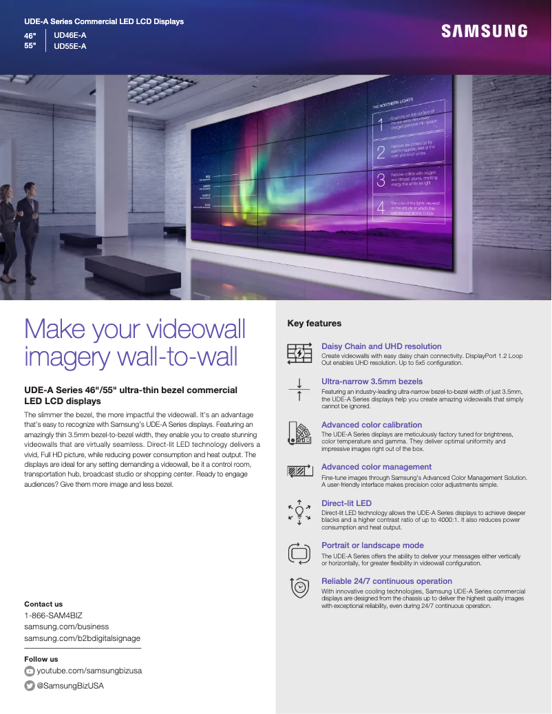 Page n°1 - Brochure Samsung UD46E-A