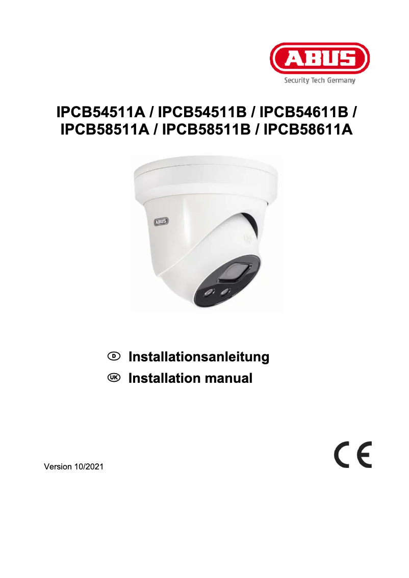 Image de la première page du manuel de l'appareil IPCB54511B