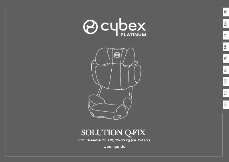 Página 1 del manual Manual de usuario Cybex Solution Q2-Fix Plus