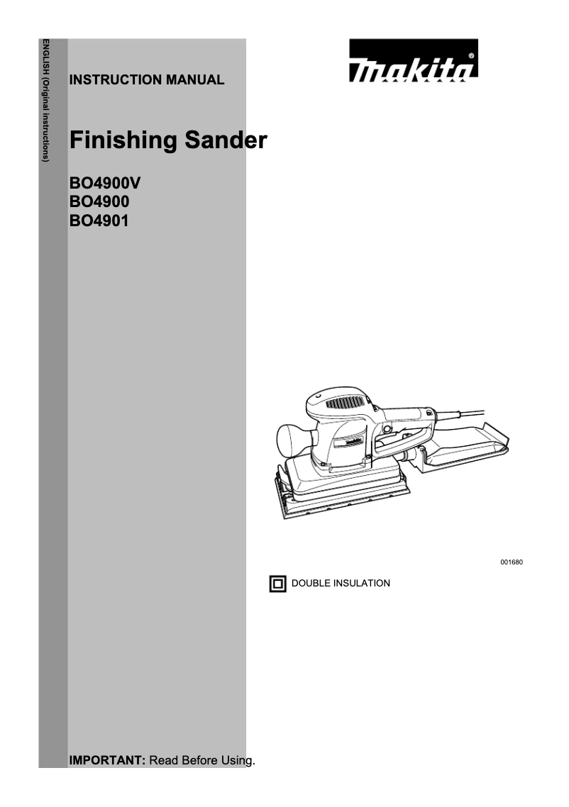Imagen de la primera página del manual del dispositivo BO4900